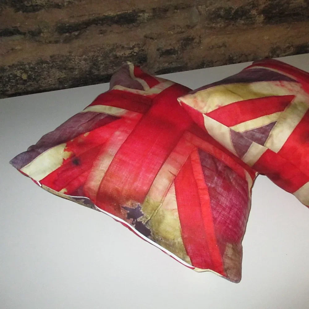 Vivienne Westwood Union jack inspired cushions